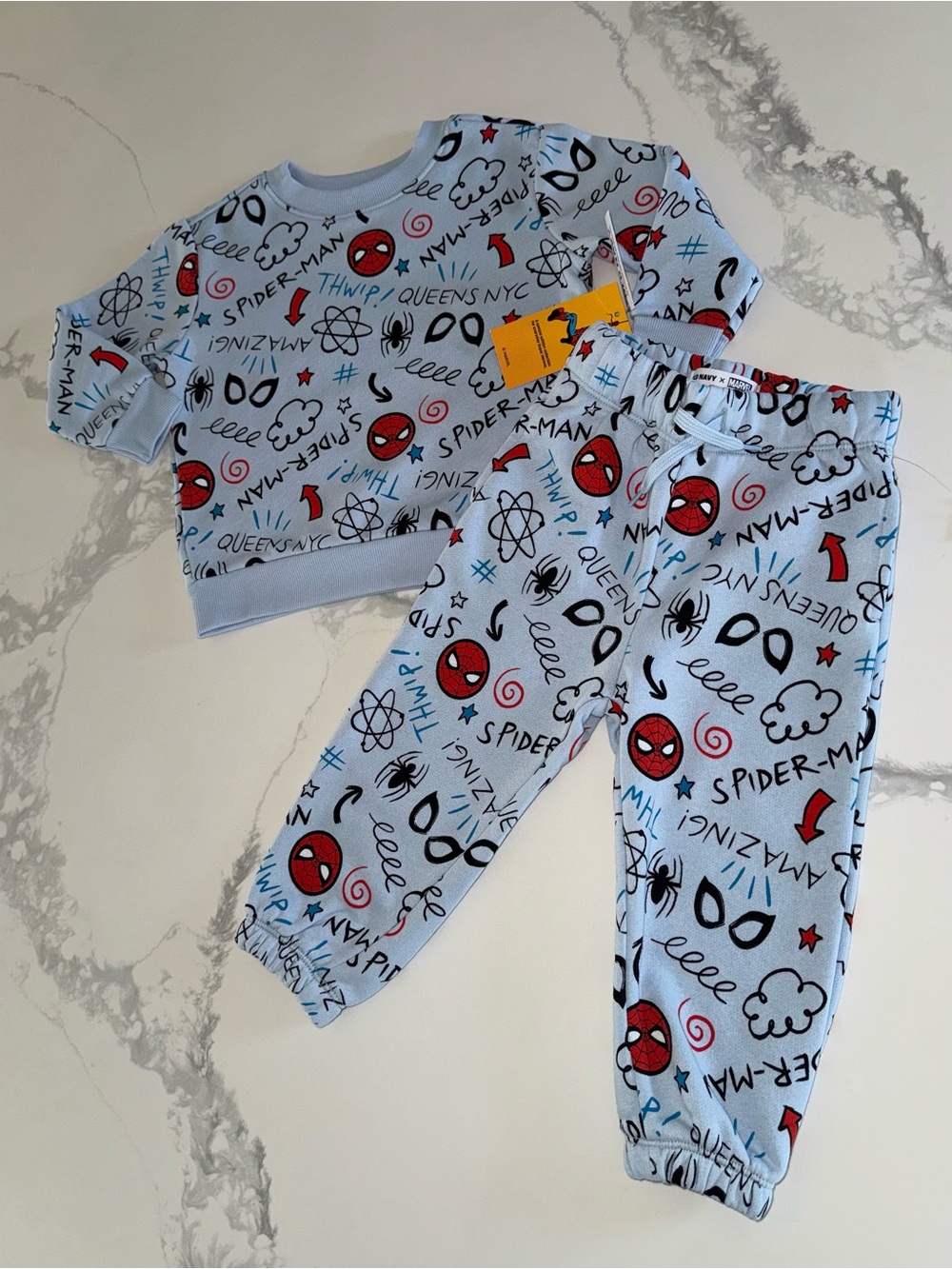 Old Navy + Marvel Boys’ Spider-Man Sweatshirt and Joggers 18-24M